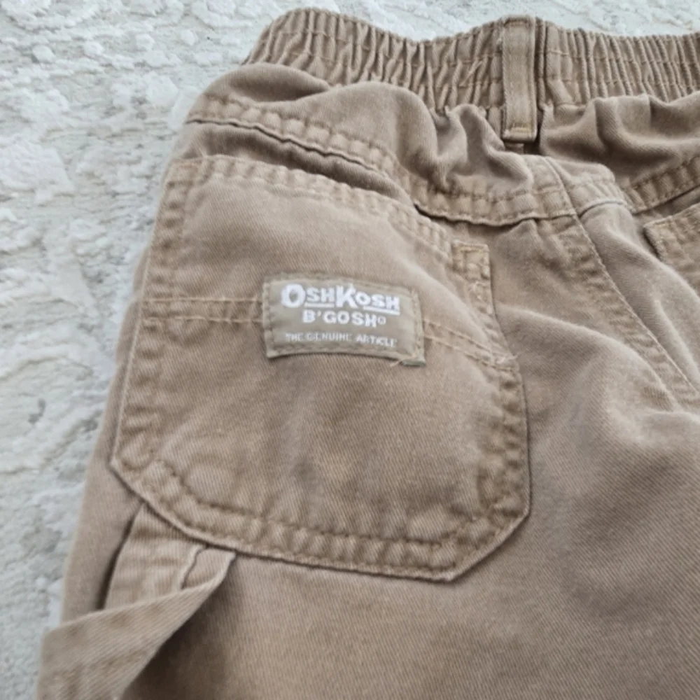 OshKosh B'Gosh Vintage Y2K Tan Khaki Football Cargo Pants